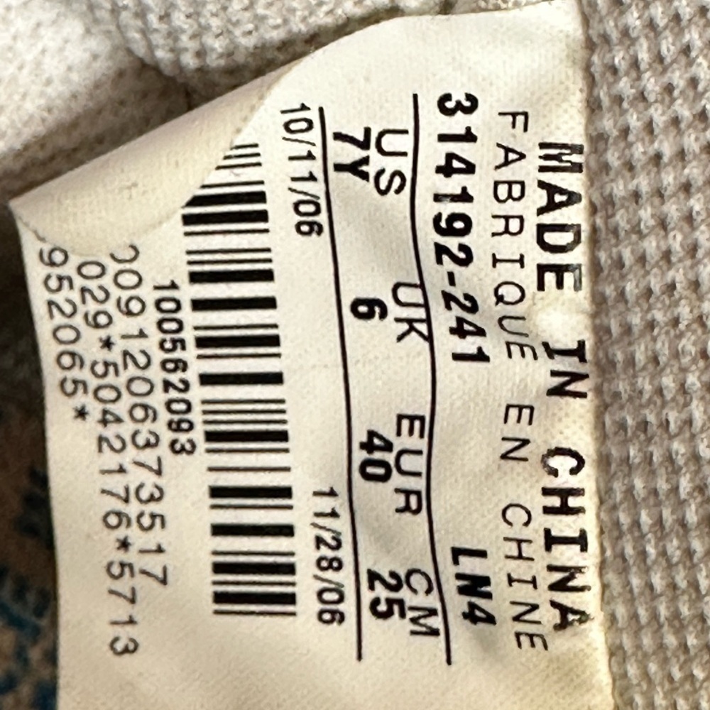 Vtg RARE Nike Air Force 1 Low AF1 Youth Linen University Blue 315122-241 Sz 7Y﻿ - Picture 10 of 10